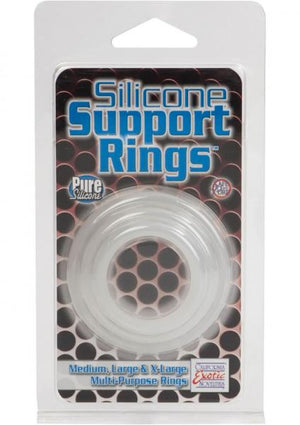 Silicone Support Rings 3 Pack Clear