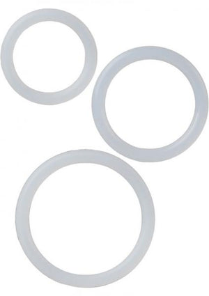 Silicone Support Rings 3 Pack Clear