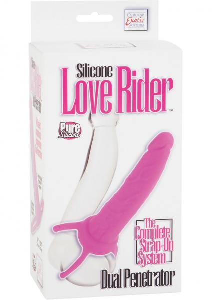 Silicone Love Rider Dual Penetrator Pink