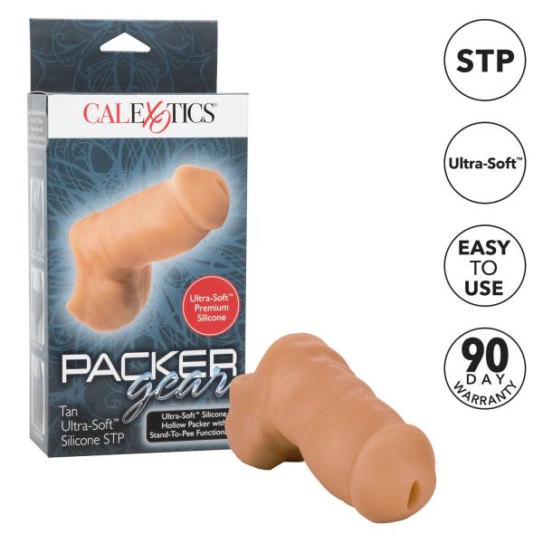 Packer Gear Ultra Soft Beige Stand To Pee Hollow Packer