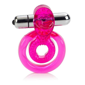 Dual Clit Flicker With Removable Waterproof Stimulator Pink