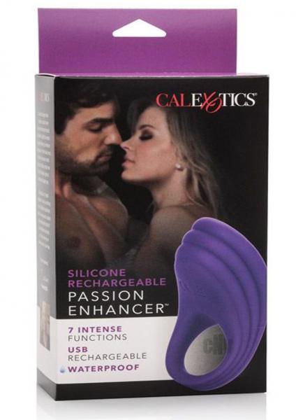 Silicone Rechargeable Passion Enhancer Ring Purple