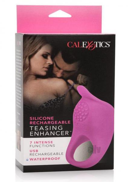 Teasing Enhancer Ring Silicone Rechargeable Pink