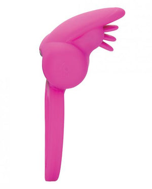 Dual Clit Flicker Enhancer Vibrating Cock Ring Pink