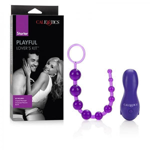 Playful Lovers Ensemble Massager And Pleasure Beads Purple