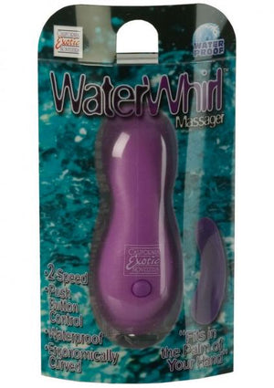 Water Whirl Massager Vibrating 2 Speed 4.25 Inch Waterproof Purple