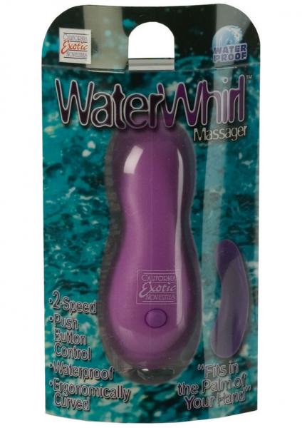 Water Whirl Massager Vibrating 2 Speed 4.25 Inch Waterproof Purple
