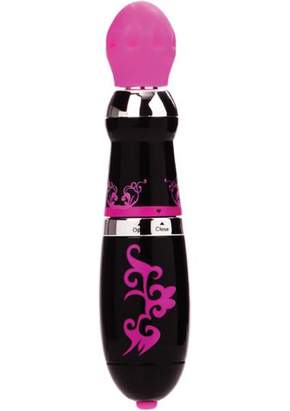 Divine Temptation Rotation Plus Vibration 1.25 Inch Massager Pink And Black