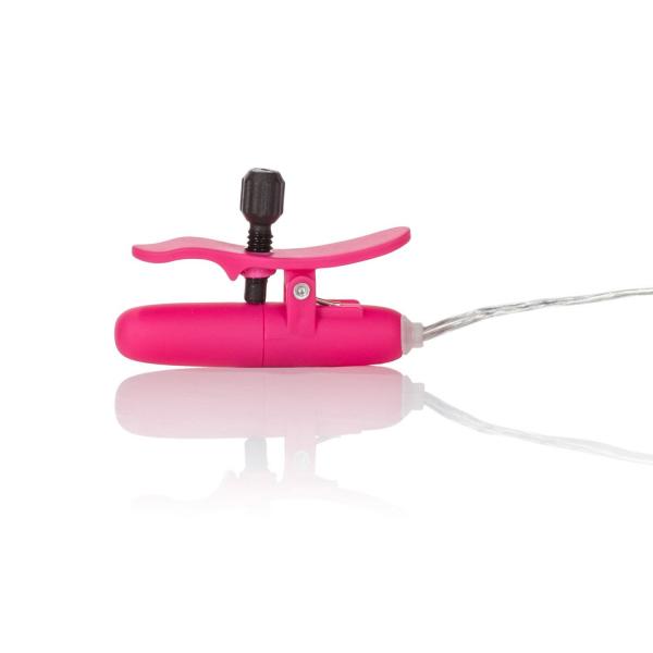 Nipple Play Vibrating Heated Nipple Clamps Pink