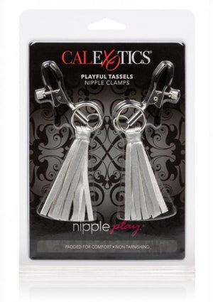 Nipple Play Playful Tassels Nipple Clamps Silver