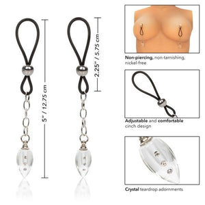 Nipple Play Non Piercing Jewelry Crystal Teardrop