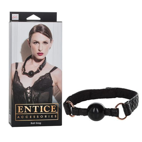 Entice Ball Gag Black O/S