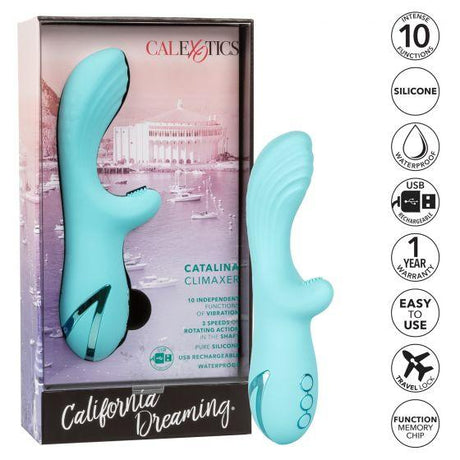 California Dreaming Catalina Climaxer Blue Vibrator