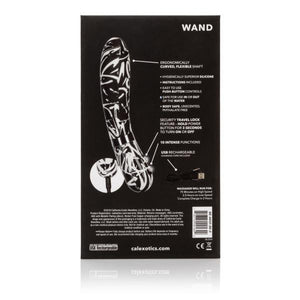 Hype Wand Flexible Shaft Black White Vibrator