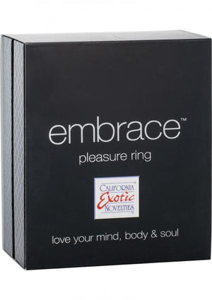 Embrace Pleasure Ring Silicone Vibrating Cockring Waterproof Pink