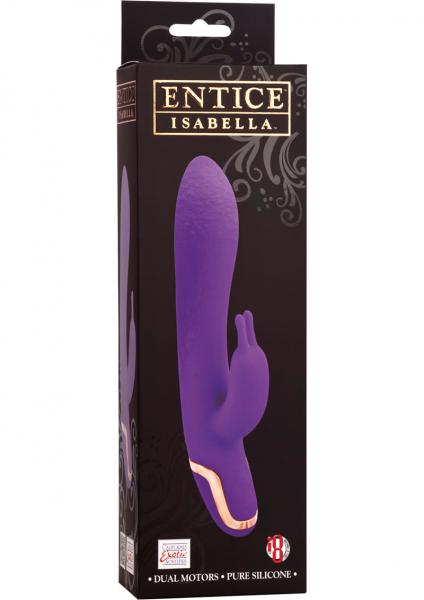 Entice Isabella Silicone Rabbit Vibe Waterproof Purple 5.25 Inch