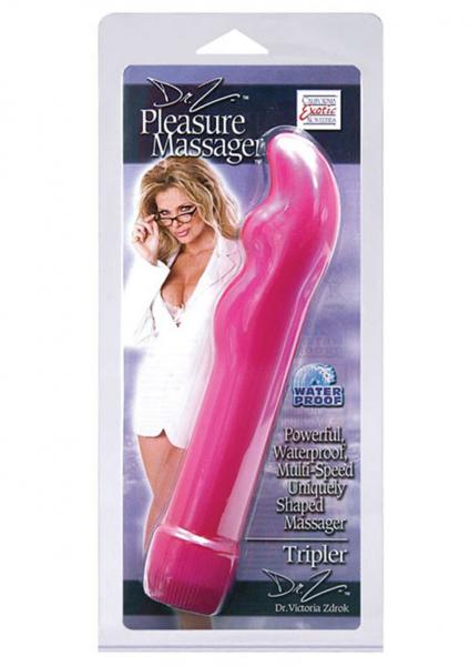 Dr Z Pleasure Massager Tripler 6.75 Inch Pink