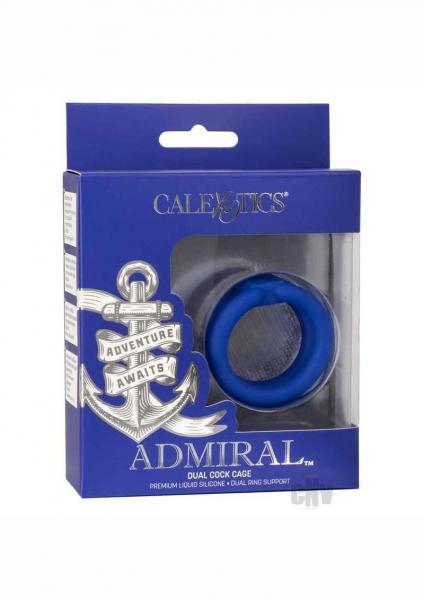 Admiral Dual Cock Cage Blue