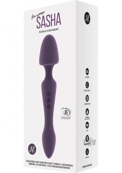 Jil Sasha Flexible Wand Body Massager Purple