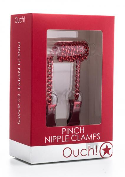 Ouch Pinch Nipple Clamps Red