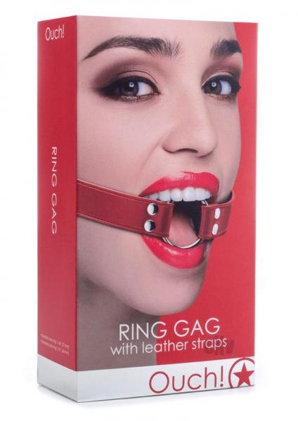 Ouch Ring Gag Red