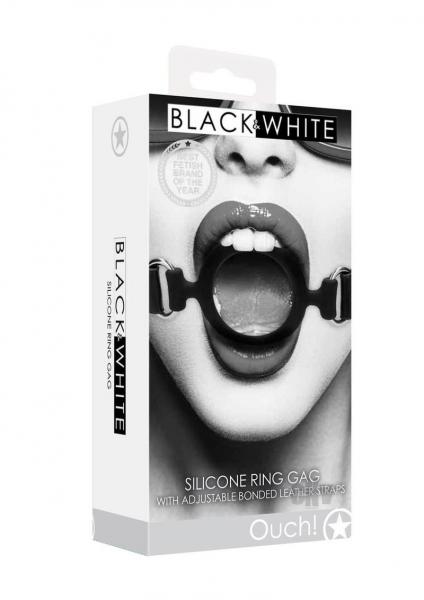 Ouch Silicone Ring Gag Black