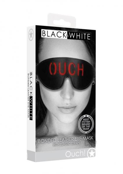 Ouch Bonded Leather Eye Mask Black