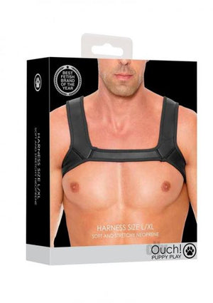 Ouch Neoprene Harness L/Xl Black