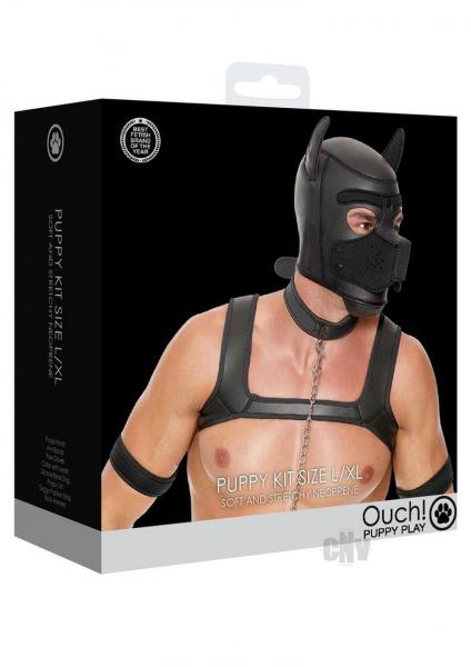 Ouch Neoprene Puppy Kit L/Xl Black