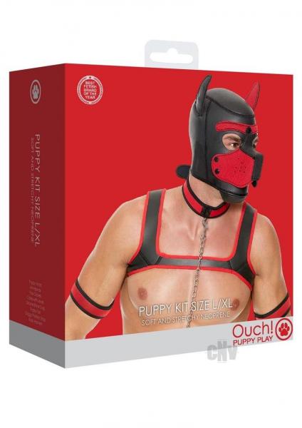 Ouch Neoprene Puppy Kit L/Xl Red