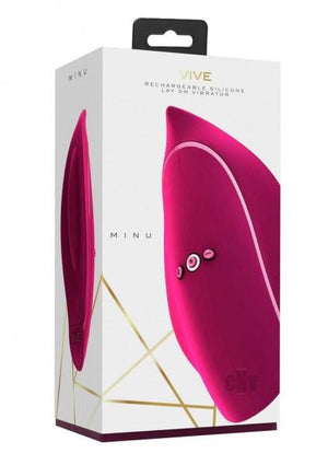 Vive Minu Rechargeable Silicone Lay On Vibrator Pink