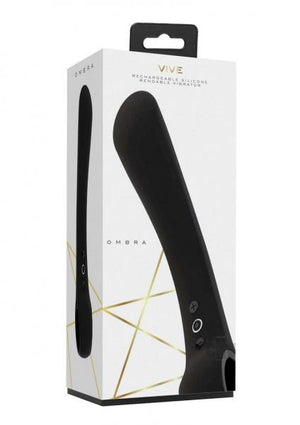 Vive Ombra Rechargeable Bendable Silicone Vibrator Black