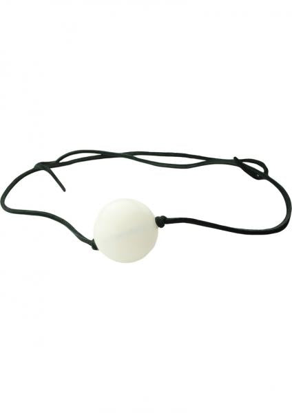 Thong Plastic Ball Gag 1.75 Inch White