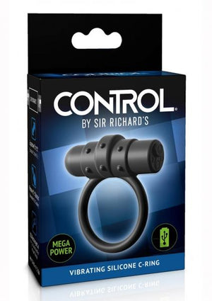 Sir Richard's Control Vibrating C Ring Silicone Black