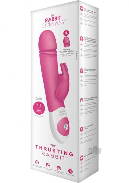 The Thrusting Rabbit Vibrator Hot Pink