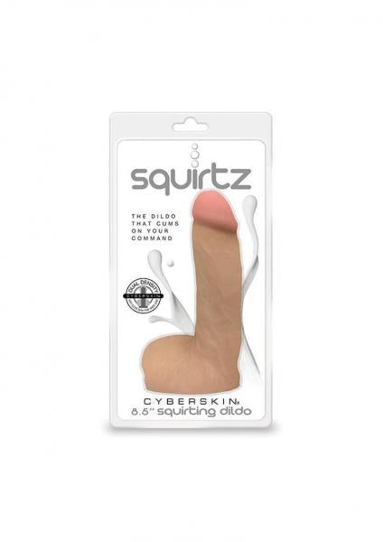 Squirtz Cyberskin 8.5 Inches Squirting Dildo Beige
