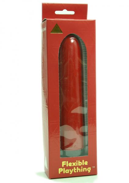Flexible Plaything 7 Inch Vibrator Red