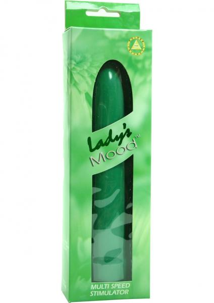 Lady's Mood 7 Inches Plastic Vibrator Green