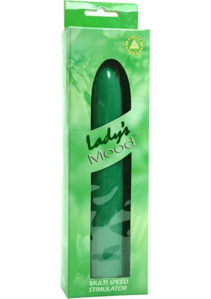 Lady's Mood 7 Inches Plastic Vibrator Green