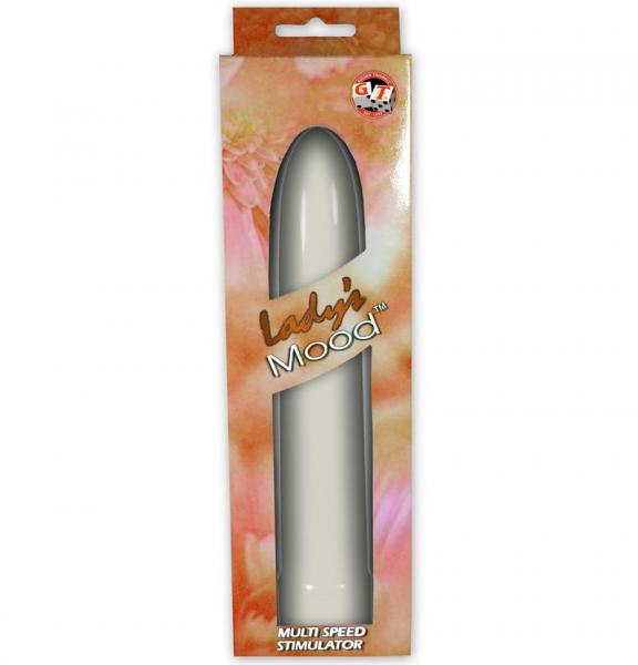 Lady's Mood 7 Inches Plastic Vibrator Ivory