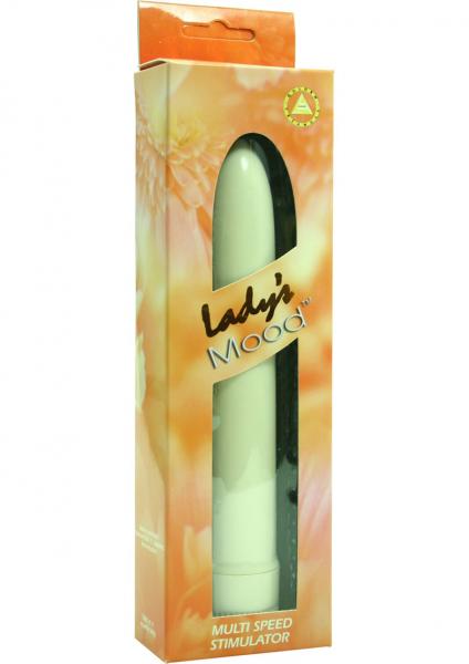 Lady's Mood 7 Inches Plastic Vibrator Ivory