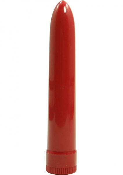 Lady's Mood 7 Inches Plastic Vibrator Red