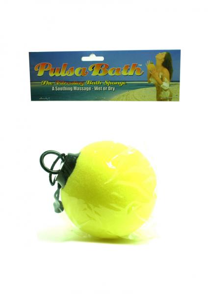 Pulsa Bath Vibrating Bath Sponge Wet Or Dry Yellow