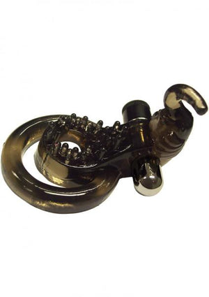 Xtreme Xtasy Black Elephant Vibrating Cock Ring Waterproof