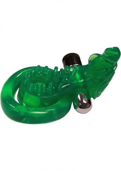 Xtreme Xtasy Green Turtle Vibrating Cock Ring Waterproof