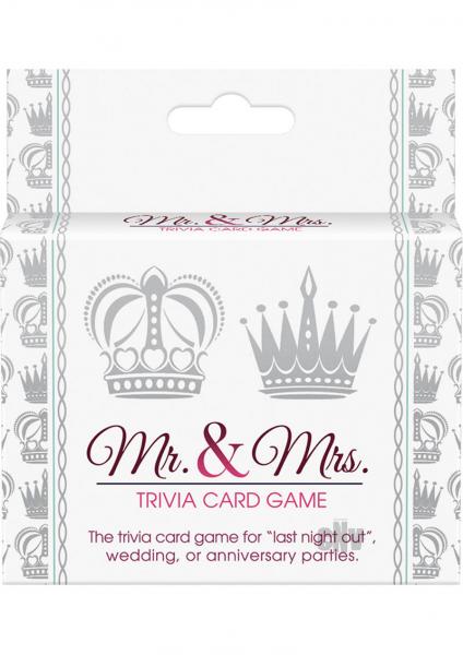 Mr And Mrs Trivia Card Game