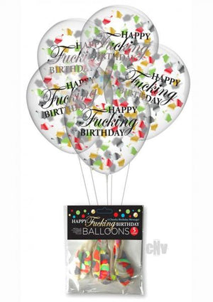 Happy Fucking Birthday Confetti Balloons