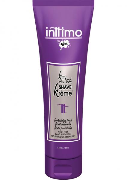 Wet Inttimo Rash Free Total Body Shave Cream For Men Forbidden Fruit 2.8 Ounce