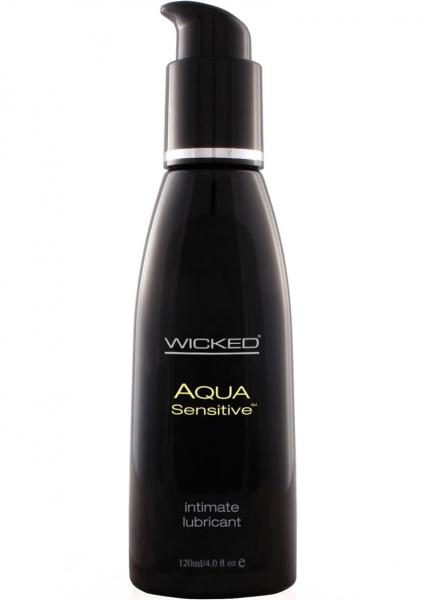 Wicked Sensual Care Collection Hypoallergenic Unscented 4 Oz Lubricant Aqua Sensitive Waterbase