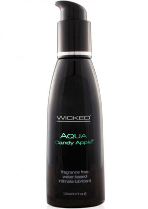 Wicked Sensual Care Collection Candy Apple Flavored 4 Oz Lubricant Aqua Candy Apple Waterbased